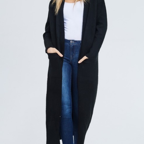 sweater duster ankle length